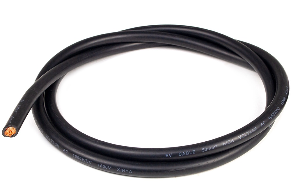 Haltech 1 AWG Battery cable black - Per meter